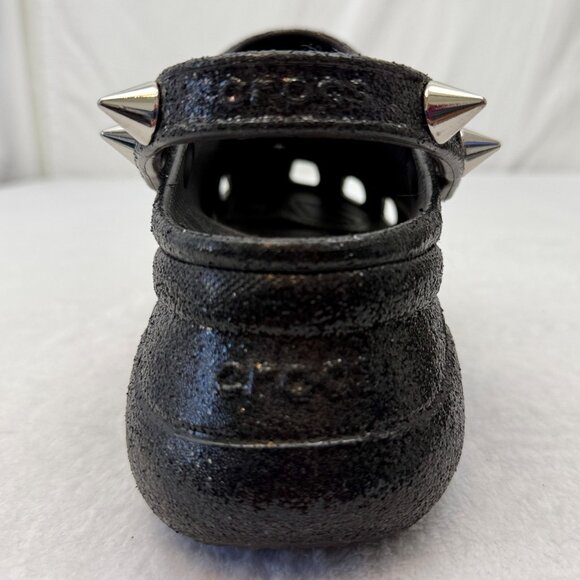 Crocs Platform Sandals Spikes Black w/Spike & Other Croc Charms - Picture 6 of 10